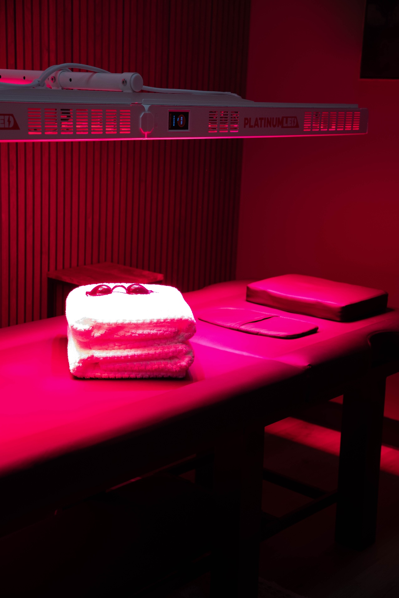 Red Light Therapy — interior detail at The Reset